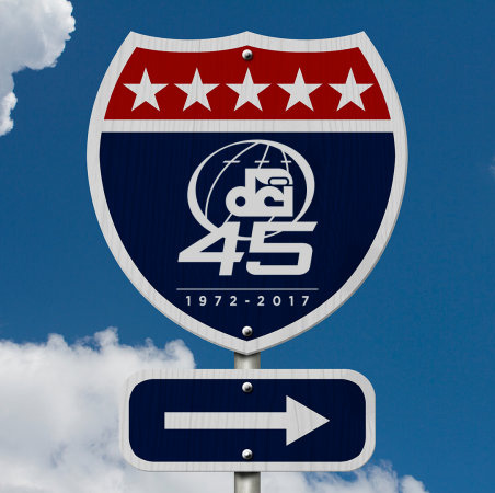 DCI 45th Anniversary logo