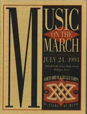 1993 Music On The March Program
